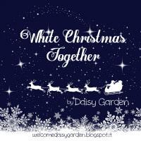 White Christmas Together - Ghirlanda natalizia con anelli delle tende home decor legno e natura Natale fai da te Riciclo Creativo 