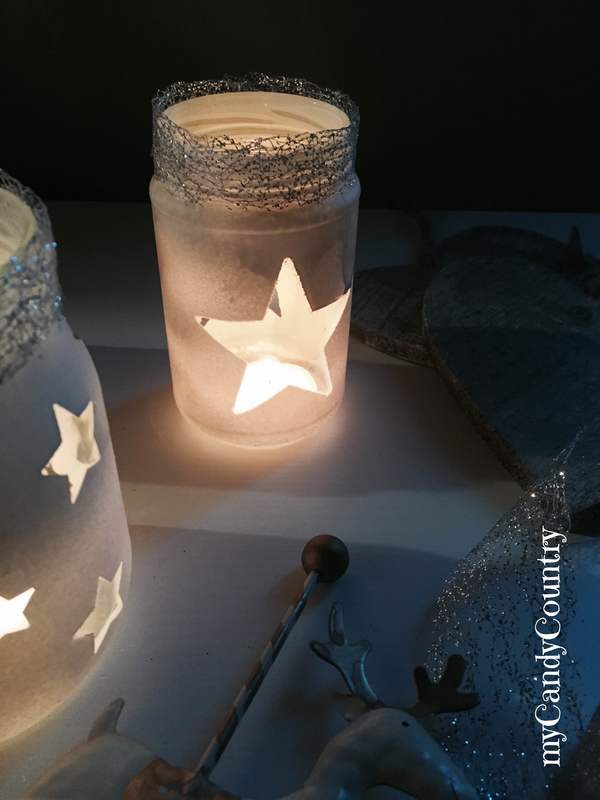 Riciclo Creativo: barattoli decorati per Natale candele home decor Natale fai da te Riciclo Creativo vetro 
