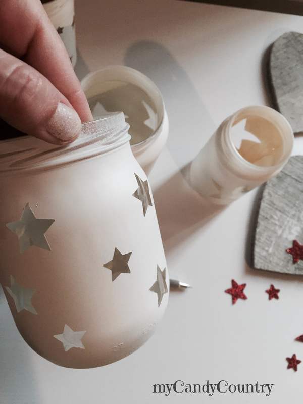 Riciclo Creativo: barattoli decorati per Natale candele home decor Natale fai da te Riciclo Creativo vetro 