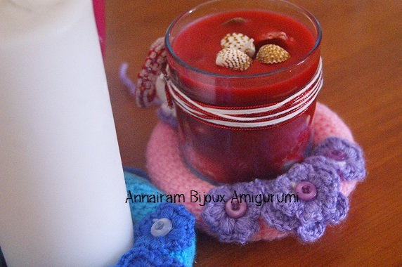 Creare un sotto candela centrotavola candele creativapp stoffa e lana 