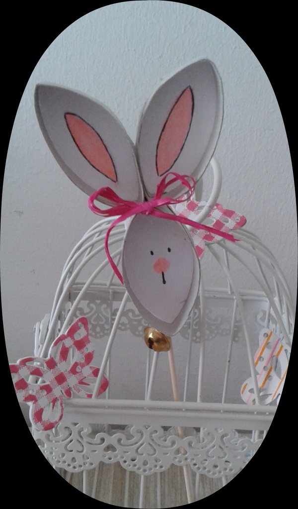 Pasqua creativa: come fare un coniglio pasquale con il cartoncino carta e cartone creativapp home decor Pasqua fai da te 