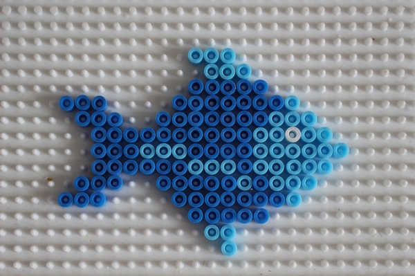 Creare cornice magnetica e pesce-calamita con perline da stirare creativapp home decor plastica 