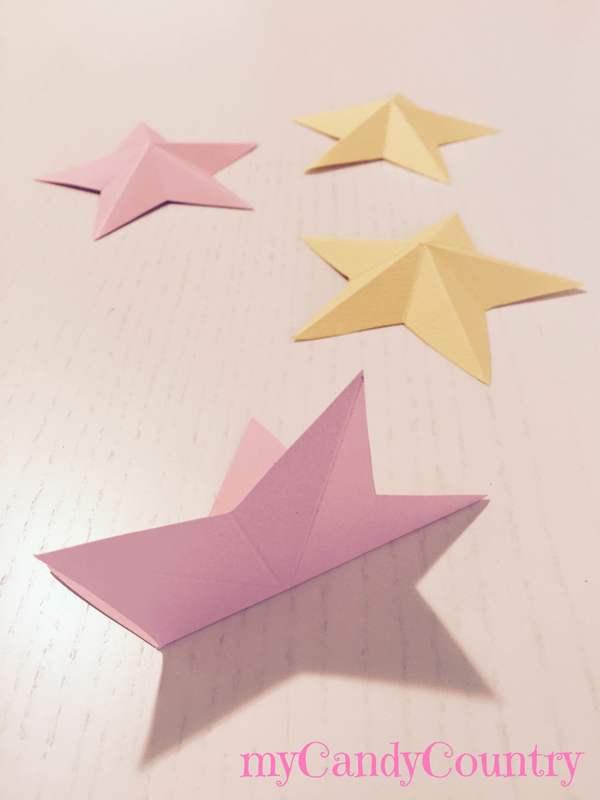 Come fare stelle di carta in 3D bambini carta e cartone Compleanni fai da te 