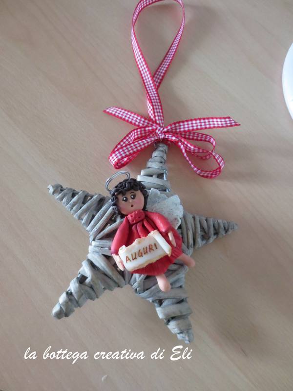 Angioletti fuoriporta in pasta di mais - Natale creativo creativapp home decor Natale fai da te pasta di mais 