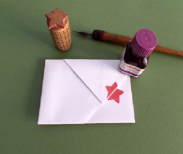 Una lettera origami per Natale carta e cartone creativapp creatività Natale fai da te regali fai da te 