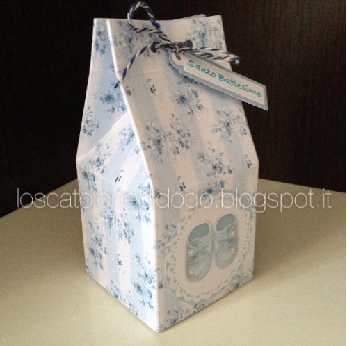 Creare un Milk box portaconfetti carta e cartone Cerimonie fai da te creativapp regali fai da te 