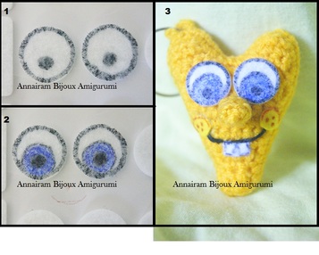 Come fare occhi agli Amigurumi amigurumi creativapp stoffa e lana 