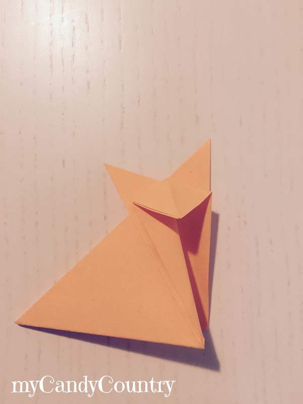 Creare una volpe di origami bambini carta e cartone origami 